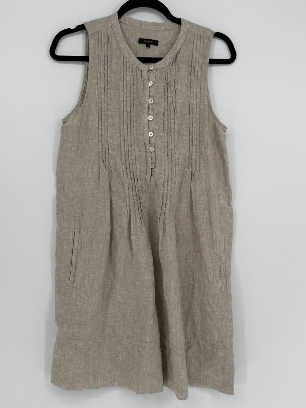 Quince Linen Sleeveless Swing Dress Size Small